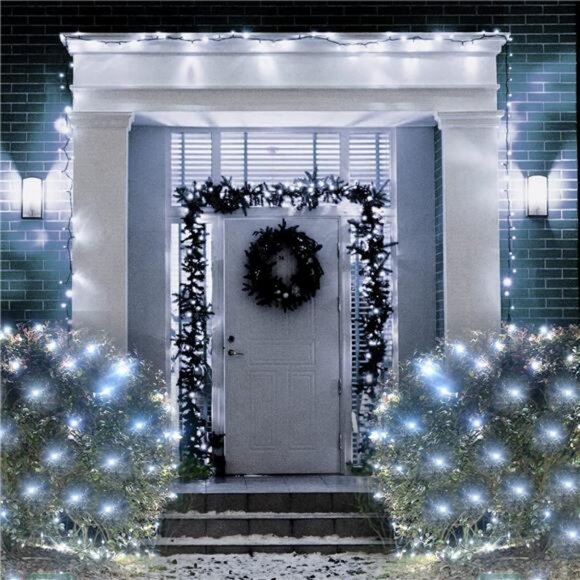 Cool White Net Lights, 360 LED Outdoor Christmas Net Lights, 21x5 ft Mesh Lights - Picture 3 of 7